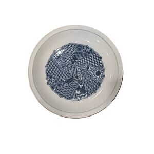 Vintage Tachiyoshi Kyoto Tokyo Cobalt Blue Porcelain Platter